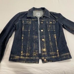 Moschino dark/gold Jean jacket!
